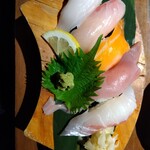 和食居酒屋 旬門 - 握り寿司5貫