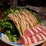 佗び助 - セリ鍋コース