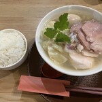 手打ち正麺 Hachimitsu - 特製白だし ライス