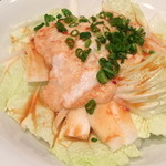 たらく うめ銀 - 【白子の白菜サラダ】