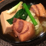 たらく うめ銀 - 【豚バラと野菜の薬膳スープ】