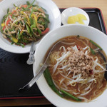 Taiwanryourishikibeni - ラーメンセット（台湾味噌ラーメン＋青椒肉絲飯）