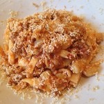 カーサ・デル・チーボ - ラガーネ 奥入瀬ガーリックポークとンドゥイヤのトマトソース 燻製リコッタがけ