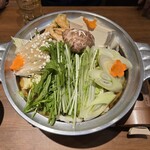 焼とり・ちゃんこ どすこい - ちゃんこ鍋・醤油。