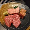 山田屋 - 三肉盛り(リブ芯、ザブトン、イチボ)(塩味)