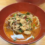 らーめん護什番 - すき焼き風にして食べるとマイルドに