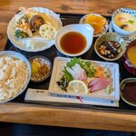 風和里 - ランチ　風和里よくばり御膳　鯛めしバージョン