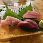 海鮮うまいもんや 浜海道  - 本マグロ３点盛り
