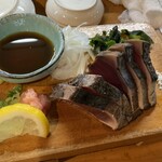 海鮮うまいもんや 浜海道  - 鰹たたき藁焼き