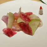 Ecru 117 - ブリとトマトのサラダ仕立て　クリスマスver.