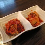 SATOブリアン - 前菜三種(キムチ盛り合わせ)