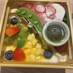 アートホテル 大阪ベイタワー - 生ハムサラダとパンナコッタフルーツ添え