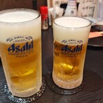 四万十 - キンキンに冷えた生ビール。