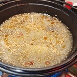 四万十 湯島店 - 塩ちゃんこスープ。