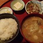 塩舎八州 - 豚汁定食　750円