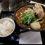 讃岐うどん 白庵 - とり天カレーセット＋半熟玉子天