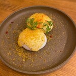 Bistro CLOVER - カラスミをかけたマヨタマ