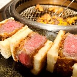 上野太昌園 - 1個 約1000円のカツサンド（これで約4000円）