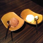 SATOブリアン - チョコレートアイス　ゆずのシャーベット