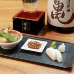 黑船SOBA TENPLUS - 黑船そば前3点盛り