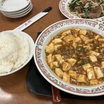 餃子の王将 - 料理写真:麻婆豆腐＆ライス大