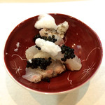 寿司栄 - 関タイ キャビアのせ♫