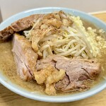 俺の生きる道 - ラーメン(1100円), チャーシュー3枚(400円), 麺150g(▼50円)