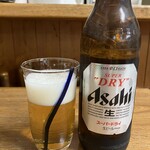 味菜 - 瓶ビール大アサヒ