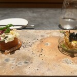 LES SOUVENIRS - 一品目　左から食べてと言われました　こういうアドバイスありがたい