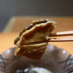 日本料理 幸庵 - 蒸し鮑リフトアップ