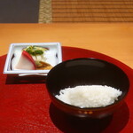 日本料理 幸庵 - 白米ご飯と香の物