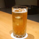 日本料理 幸庵 - 自家製梅酒ソーダ割り