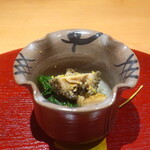 日本料理 幸庵 - 蒸し鮑の菊芋すり流し