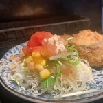 AKARI DINING - オホーツク産 生ホタテ丼と揚げ物定食