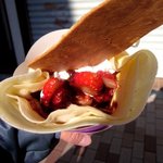 クレープハウス ピーナッツ - 生カスタードイチゴチョコ！(2014,12/13)