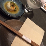 てまひま厨房 takubon - お通し 胡麻豆腐