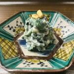 片折 - 金沢春菊の白和え　松の実