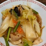 大阪王将 - 五目あんかけ焼きそば860円