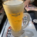 焼肉ホルモン金谷 - まずは、ビールでかんぱい♡♡