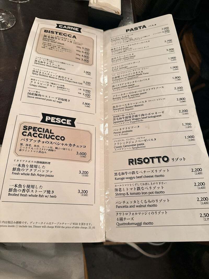 パリアッチョ 丸の内 仲通り 店