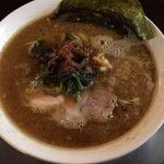 ラーメン ヤスオ - らーめん（細麺） 130g ショウガ 700円