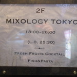 Codename MIXOLOGY Tokyo - 看板