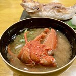 炉ノ鳥 - 伊勢海老のお味噌汁