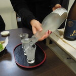 奥出雲 そば処 一福 - ２回目の地酒は渋いが美しい若女子をお見せしたかった！