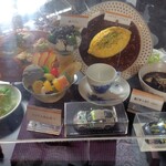 茶廊車門 - 店外の食品サンプル