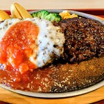 ジョイフル 桶川店 - ツインハンバーグ