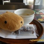 福屋 盛寿の郷 - 最初に出してくれたお茶とお菓子