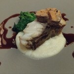 Intuition Seto-Umi - アンコウのソテー　根セロリのピューレ
      赤ワインソース