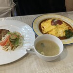 キッチンなかむら - なかむら風オムライス　コンビ