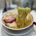 MISO HANAMICHI 三田店 - 味玉味噌ラーメン　太麺